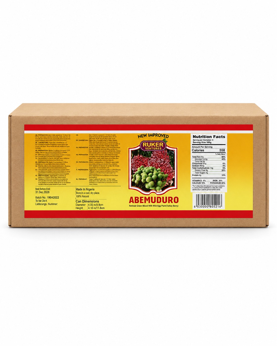Abemuduro (Turkey Berry Soup Base)