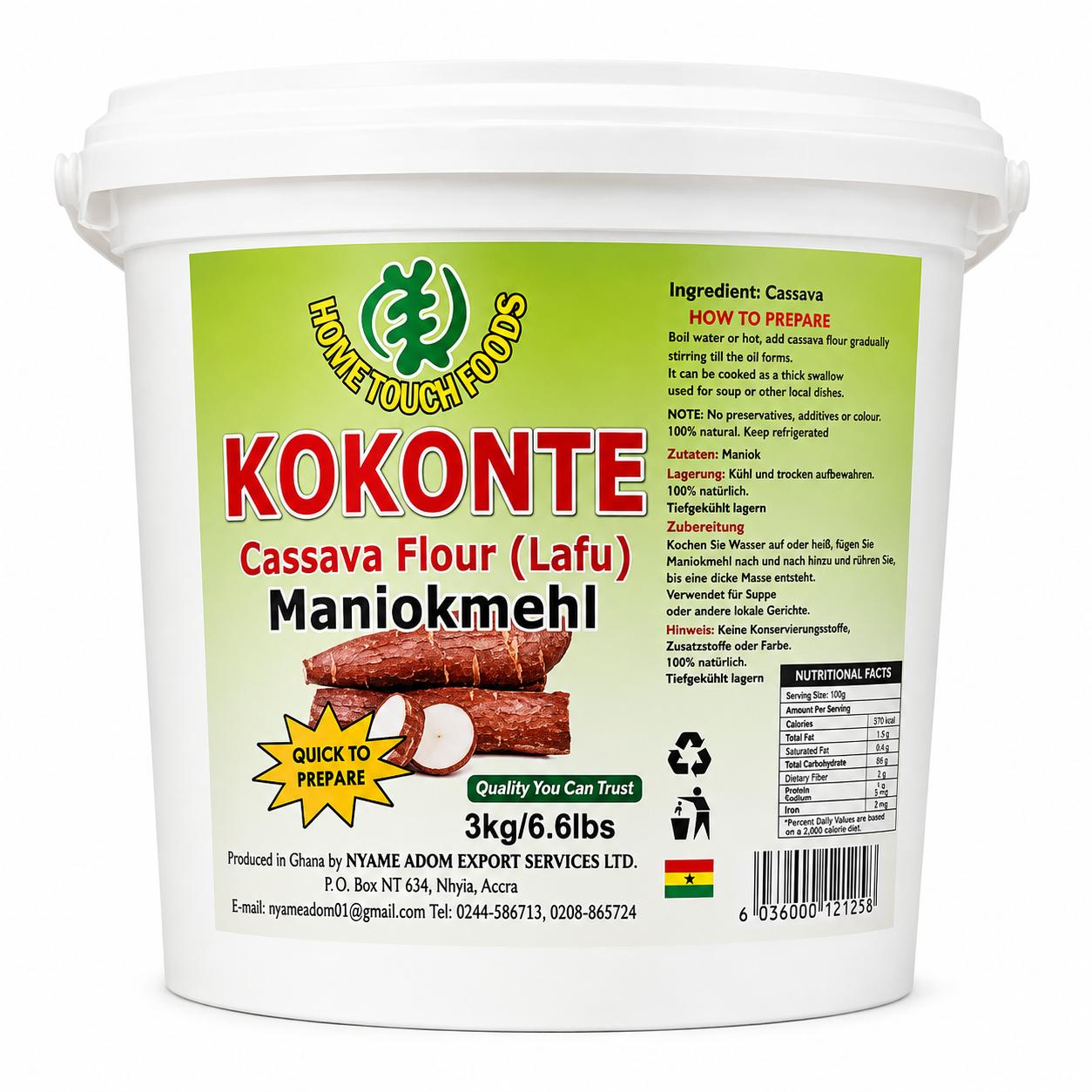 Kokonte (Cassava Flour / Lafu)